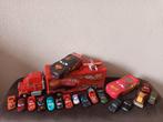 Cars Speelgoed Set - Mack Truck & 16 Lightning McQueen, Ophalen of Verzenden, Gebruikt