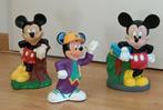 Set van 3 Mickey Mouse spaarpotten ca. 20 cm hoog., Ophalen, Zo goed als nieuw, Kunststof, Strip- of Tekenfilmfiguur