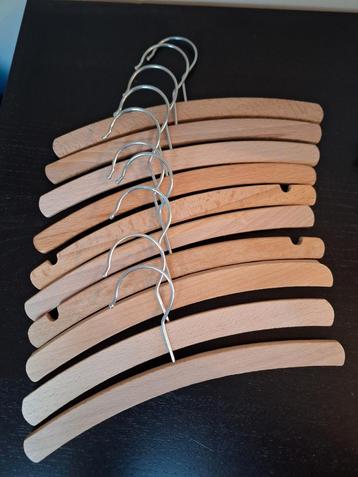 Houten kledinghangers voor kinderkleding set 10 st beschikbaar voor biedingen