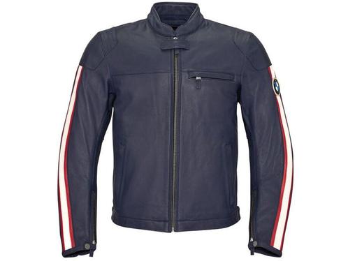 BMW Schwabing Motorjas Heren (blauw-rood) maten S en M, Motoren, Kleding | Motorkleding, Jas | leer, Heren, Nieuw met kaartje