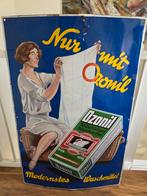 Ozonil Emaille Reclamebord - Jaren 30, Antiek en Kunst, Ophalen