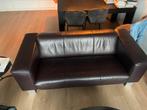 Te koop donker aubergine bankstel 2 meter, Huis en Inrichting, Banken | Bankstellen, Ophalen, Gebruikt, 150 tot 200 cm, Driepersoons