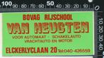 Sticker: Bovag Rijschool Van Heugten, Verzamelen, Stickers, Ophalen of Verzenden