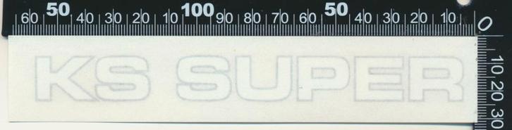 Sticker: Zundapp - KS Super, Verzamelen, Stickers, Zo goed als nieuw, Auto of Motor, Ophalen of Verzenden