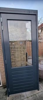 Mooie buitendeur met glas, Ophalen, Gebruikt, 80 tot 100 cm, 215 cm of meer