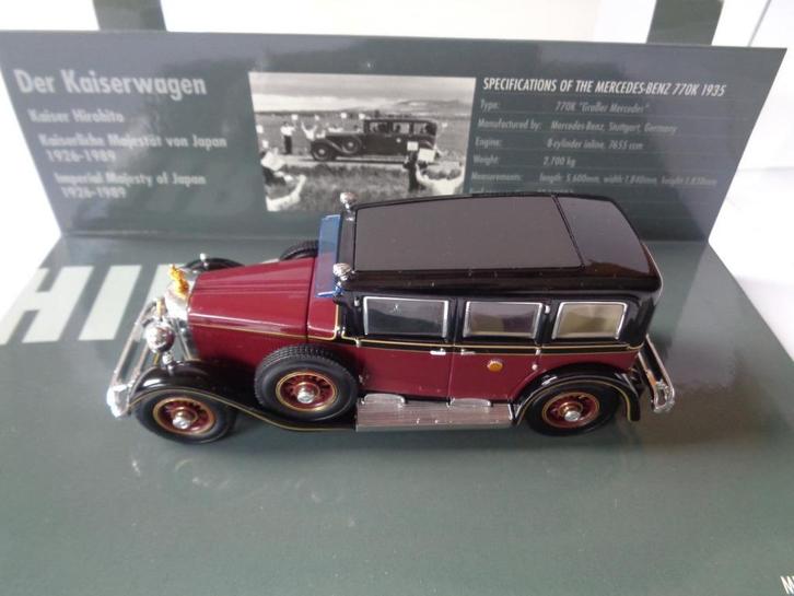 Minichamps Emperor Hirohito Mercedes Benz 770K 1935 in Doos, Hobby en Vrije tijd, Modelauto's | 1:43, Zo goed als nieuw, Auto