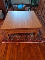 eiken woonkamertafel, Huis en Inrichting, Tafels | Salontafels, Gebruikt, 100 tot 150 cm, Minder dan 50 cm, Rechthoekig