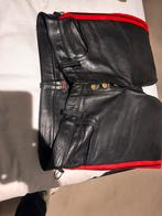 Lerenbroek met rode strepen van Rob Amsterdam, Ophalen of Verzenden, Gedragen, Zwart, W32 (confectie 46) of kleiner