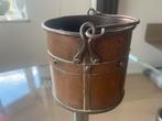Koperen emmertje, Huis en Inrichting, Emmers, Ophalen of Verzenden, Gebruikt, Overige materialen, Met handgreep