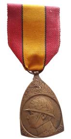 belgische  ww1 medaille in gebruikte staat, Ophalen of Verzenden, Landmacht, Overige gebieden, Lintje, Medaille of Wings