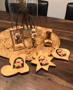 💝 Vintage set kerst ornamenten hout poppetjes 70’s - ‘80s, Diversen, Kerst, Ophalen of Verzenden, Zo goed als nieuw