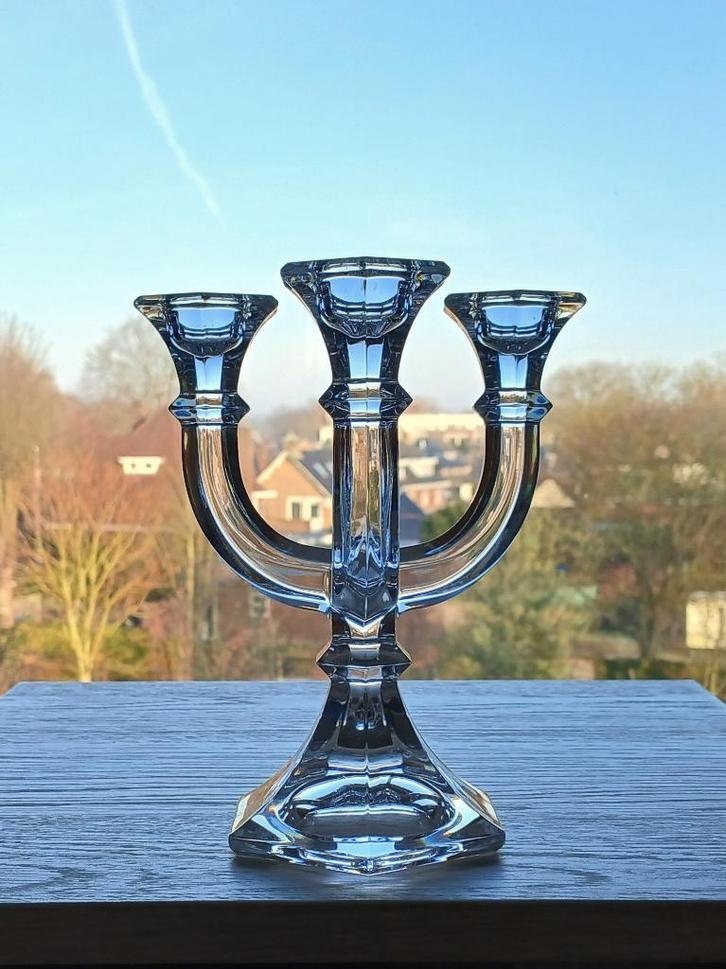 3-Armige Kandelaar Villeroy & Boch Kristal, Antiek en Kunst, Antiek | Kandelaars, Kristal, Ophalen of Verzenden