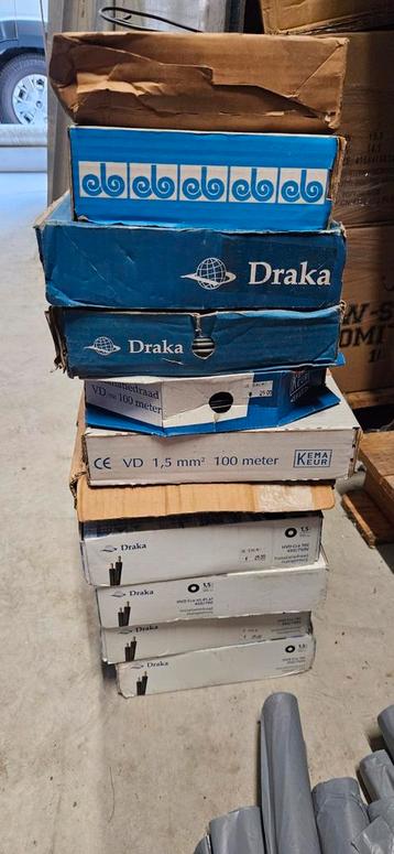 Installatiedraad , elektradraad 11 dozen ,in één partij €200 beschikbaar voor biedingen