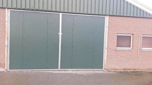 Dubbele staldeur met loopdeur ( 500x250cm ), Doe-het-zelf en Verbouw, Deuren en Horren, Gebruikt, Garagedeur, 215 cm of meer, 120 cm of meer
