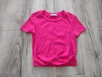 Prachtige rode cropped top van Zara, twisted top, maat M., Maat 38/40 (M), Zara, Ophalen of Verzenden, Onb