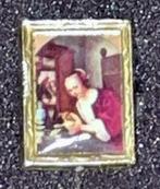 Speldje Schilderij met Gouden Lijst, Verzamelen, Speldjes, Pins en Buttons, Ophalen of Verzenden, Overige onderwerpen, Speldje of Pin