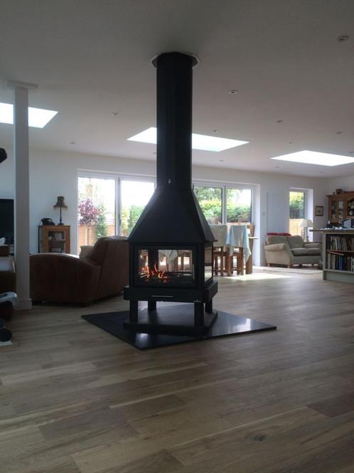doorkijkkachel pelletkachel inbouwkachel vloerkachel kachel, Huis en Inrichting, Kachels, Nieuw, Houtkachel, Hout, Ophalen of Verzenden