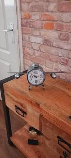 Metalen Vliegtuig Tafelklok ♥️SALE VERKOOP♥️, Huis en Inrichting, Woonaccessoires | Klokken, Wekker of Tafelklok, 1446dt, Nieuw