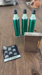 St. Dupont aansteker zilver met goud /vintage, Verzenden, Gebruikt, Aansteker