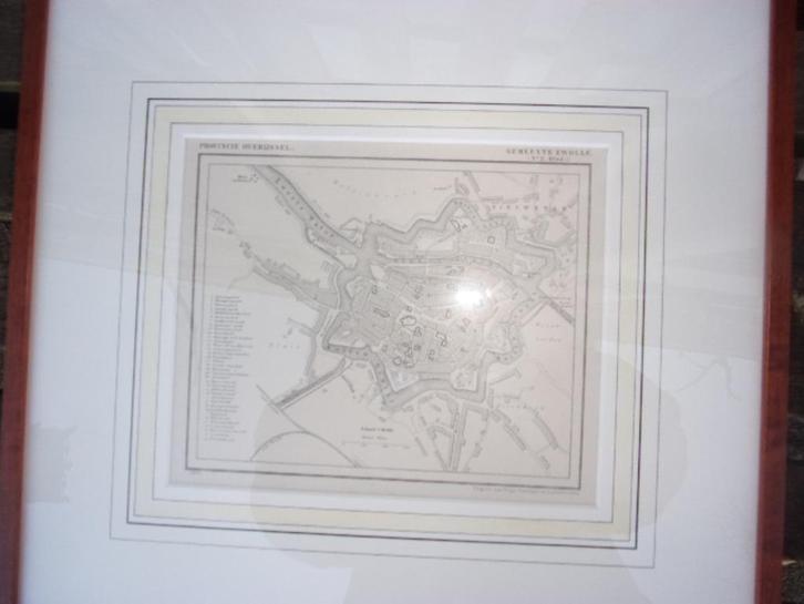 Gemeente Zwolle no. 2. Stad Kuyper kaart 1866 Fraai !, Antiek en Kunst, Kunst | Etsen en Gravures, Ophalen of Verzenden