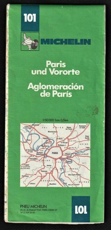Michelinkaart PARIJS en OMGEVING beschikbaar voor biedingen