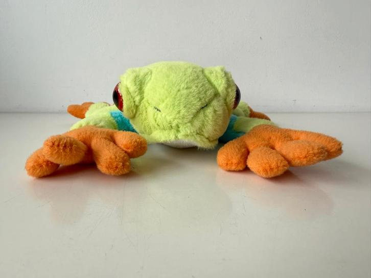 Knuffel kikker, Roodoogmakikikker 28 cm / Wild Republic, Kinderen en Baby's, Speelgoed | Knuffels en Pluche, Zo goed als nieuw