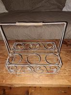 Vintage metalen flessenmand, Ophalen of Verzenden, Gebruikt