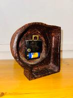 Vintage Brutalist aardewerk klok, Antiek en Kunst, Antiek | Klokken, Ophalen