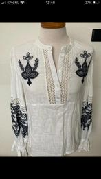 Lonneke Nooteboom Blouse met Borduursel Maat S, Kleding | Dames, Wit, Lonneke Nooteboom, Ophalen of Verzenden, Zo goed als nieuw