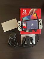 Nintendo Switch OLED + Toebehoren, 128GB SD, Hoes, Ophalen of Verzenden, Zo goed als nieuw, Met 1 controller, Switch OLED
