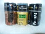 3 PHILIPS Batterij BAVARIA Bier blikjes (33cl)  Leeg !!, Ophalen of Verzenden, Bavaria
