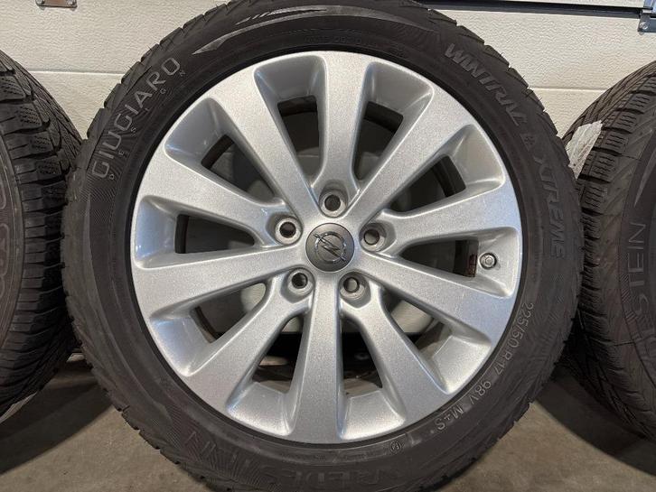 17" org. opel winterbanden st 5 x 115 astra j, ampera, ..., Auto-onderdelen, Banden en Velgen, Band(en), Winterbanden, 17 inch