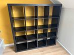 IKEA Kallax (expedit) 16 vakken zwart, Huis en Inrichting, Kasten | Wandmeubels, Ophalen, 100 tot 150 cm, Zo goed als nieuw, Minder dan 150 cm