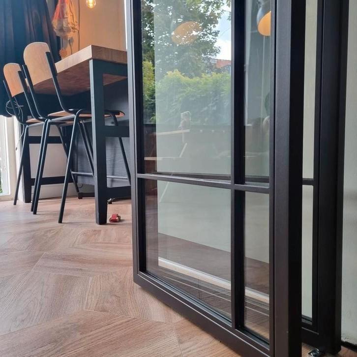 Stalen deuren - schuif-taats-scharnier -  Ware eyecatchers, Doe-het-zelf en Verbouw, Deuren en Horren, Nieuw, Ophalen