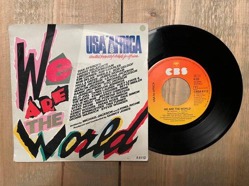 VINYL SINGLE USA for Africa - We Are the World, Cd's en Dvd's, Vinyl Singles, Zo goed als nieuw, Single, Pop, 7 inch, Ophalen of Verzenden