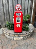 Texaco Firechief benzinepomp kastje hout zeer fraai verlicht, Ophalen of Verzenden, Huis en Inrichting