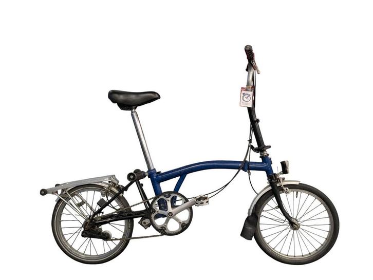 Vouwfiets Brompton, 3 versnellingen, 6 maanden garantie, Fietsen en Brommers, Fietsen | Vouwfietsen, Gebruikt, Brompton, 16 tot 18 inch