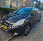 Peugeot 208 1.2 VTI 60KW/82PK 3-D 2012 Bruin, Auto's, Voorwielaandrijving, Stof, Zwart, Bruin