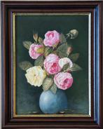 Emile Geudens (1926-2011) - Stilleven met rozen, Ophalen of Verzenden