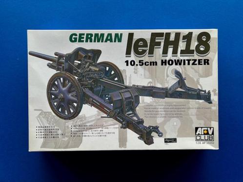 AFV Club	af35050	leFH18 Howitzer German 105mm	1/35	alu loop, Hobby en Vrije tijd, Modelbouw | Auto's en Voertuigen, Nieuw, Tank