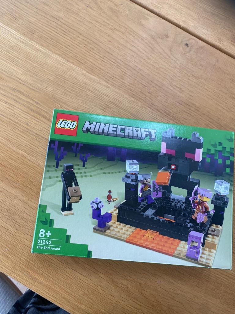 21242 Minecraft lego: the end arena, Ophalen of Verzenden, Gebruikt, Complete set, Lego