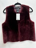 Burgundy gilet waistcoat 36 suite22 leather vest suite 22, Ophalen of Verzenden, Zo goed als nieuw, Maat 36 (S), Rood