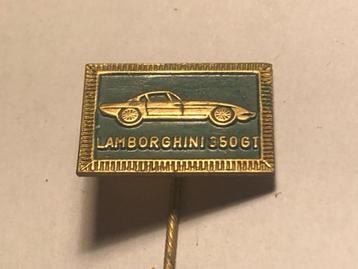 Metalen LAMBORGHINI 350 GT AUTOMODEL Speld (Groen/Messingkl) beschikbaar voor biedingen