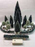 AFGEPRIJSD 20 stuks H0 SCHITTERENDE BESNEEUWDE (KERST)BOMEN, Overige merken, Natuur, Gelijkstroom of Wisselstroom, Nieuw