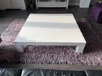 Hoogglans witte salon tafel 120x120, Ophalen, Kunststof, Gebruikt, 100 tot 150 cm