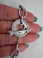 zilveren prachtige armband met bijzonder staaf slot nr.1707, Verzenden, Zo goed als nieuw, Zilver, Zilver