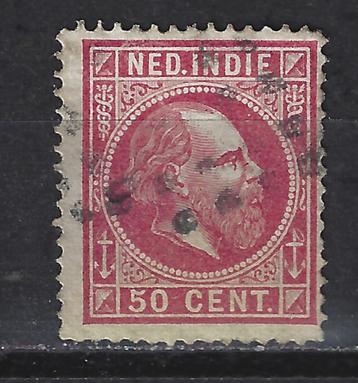 Nr 15 gebruikt Willem III 1870 Nederlands Indie voor 10% CW beschikbaar voor biedingen