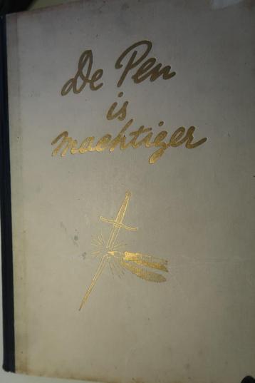 de pen is machtiger,oorlog in caricatuur J.Lynx ,C.Veth,1947 beschikbaar voor biedingen