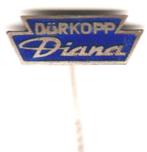 Durkopp Diana emaille vintage speld in gave staat. naaimachi, Verzamelen, Verzenden, Zo goed als nieuw, Transport