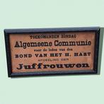 Set 3 religieuze lijsten met uitnodiging Algemeene Communie., Ophalen of Verzenden